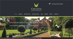 Desktop Screenshot of creativegardensanddriveways.co.uk