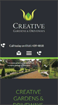 Mobile Screenshot of creativegardensanddriveways.co.uk