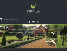 Tablet Screenshot of creativegardensanddriveways.co.uk
